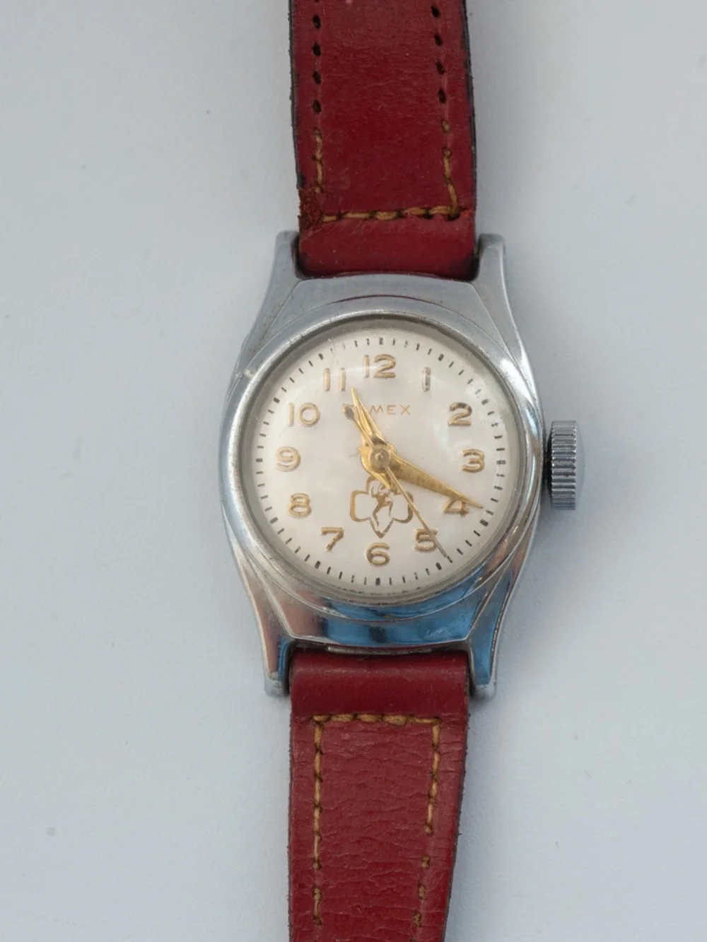 Vintage Girl Scouts Wind Up Timex Watch – Mid-Century Style